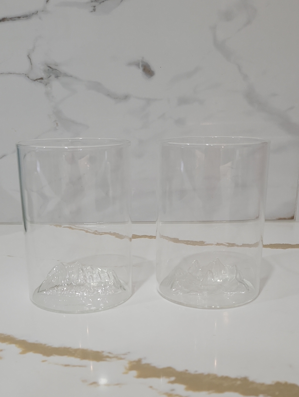 Clear Drinking Glasses Set of 2